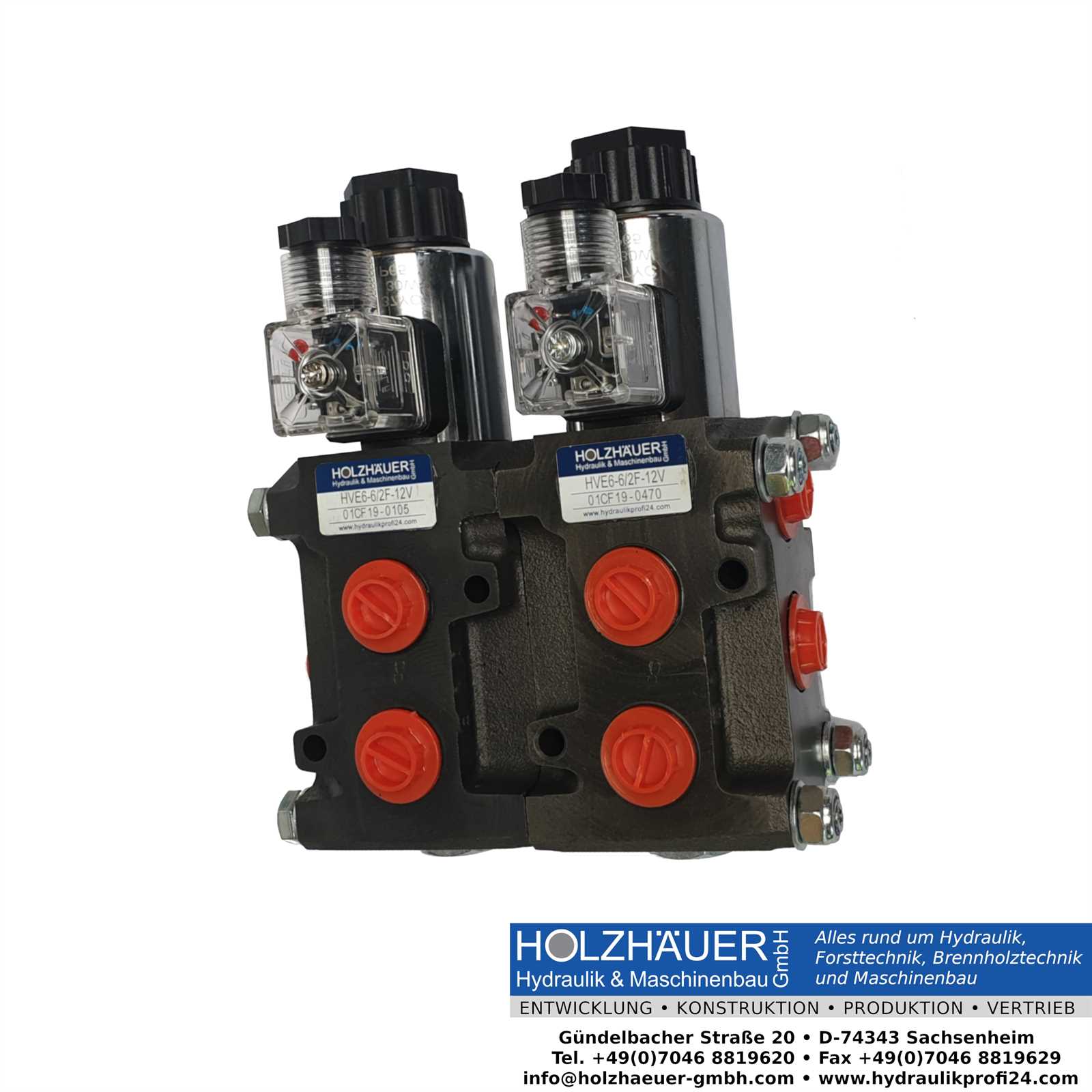 Preview: Elektro 8/3 Wege Umschaltventil 12V für Frontlader 2. Steuerkreis Hydraulik