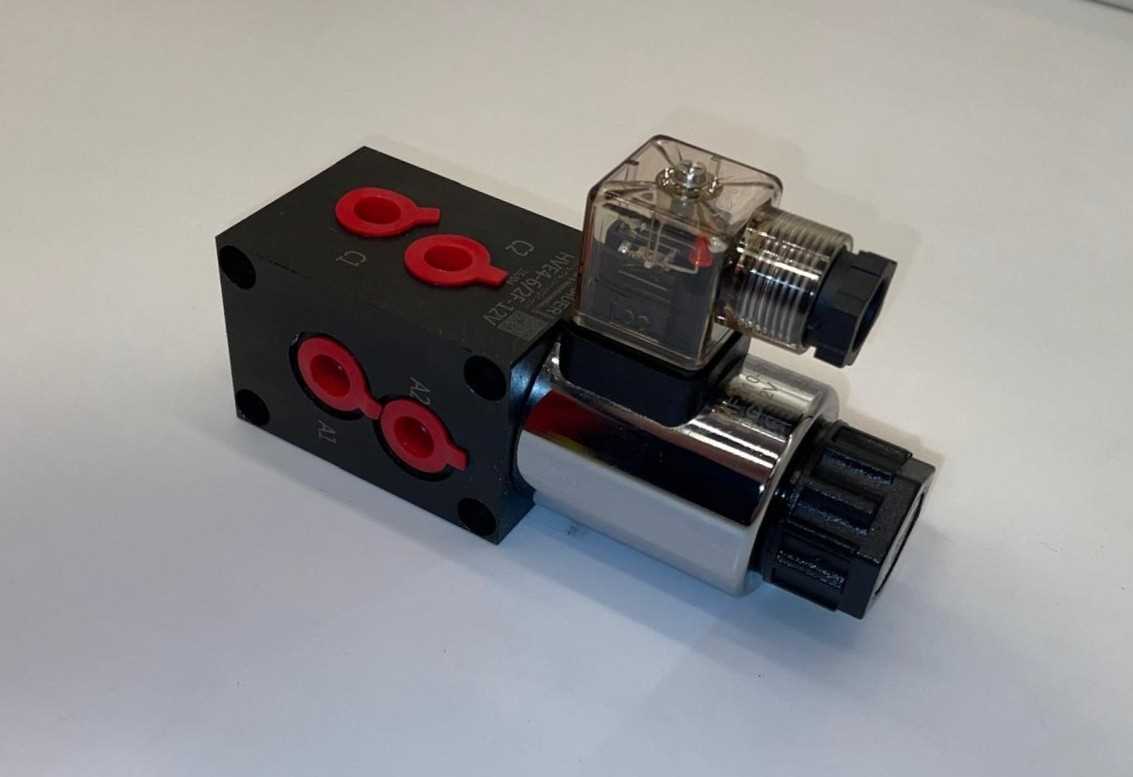 Preview: Hydraulikventil Wechselweiche NG4 flanschbar 6/2 Wege 24 V 20L/min