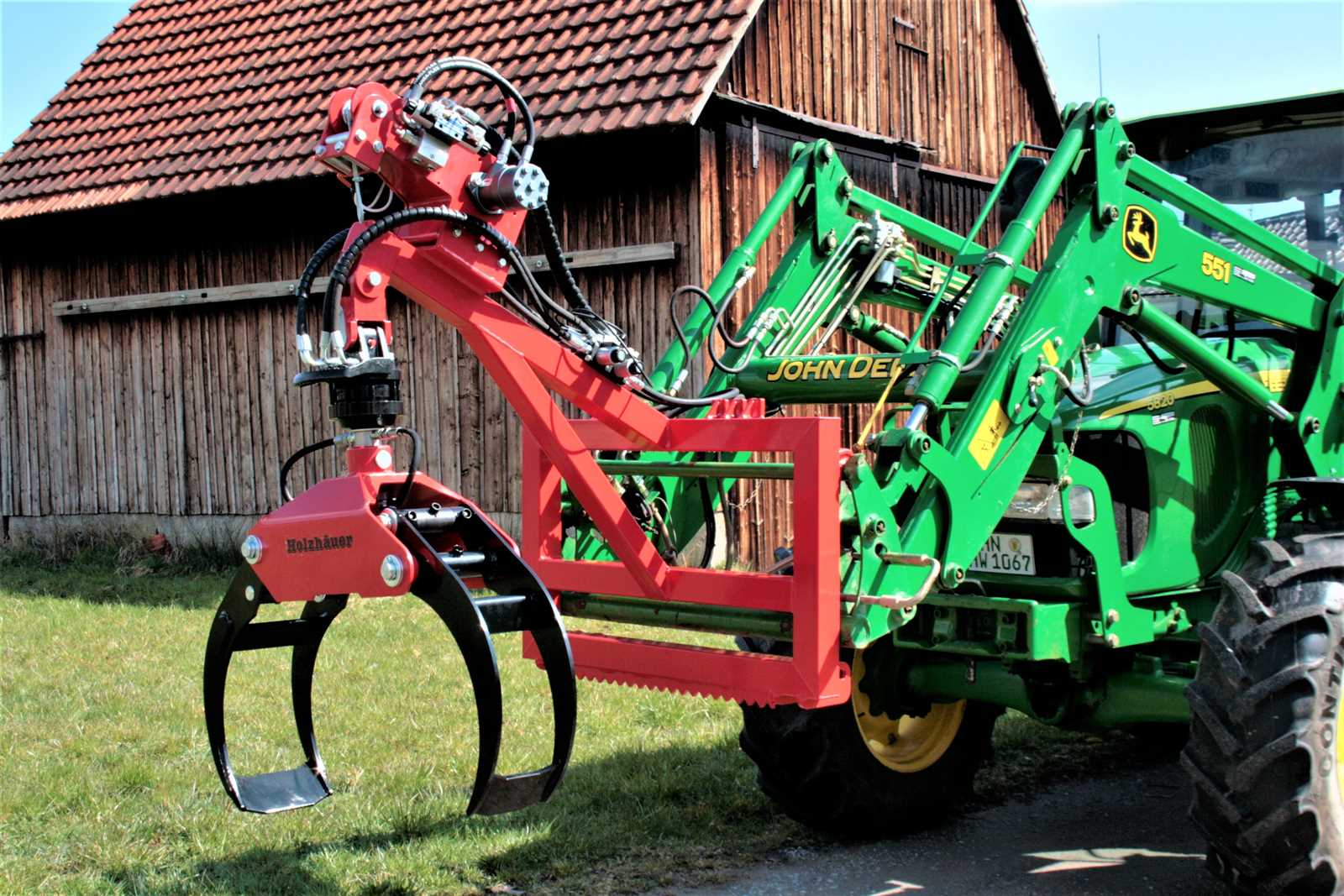 Preview: Hydraulische Seilwinde HAW1700 mit elektrischem Ventil incl. Handbetätigung und Funkfernsteuerung