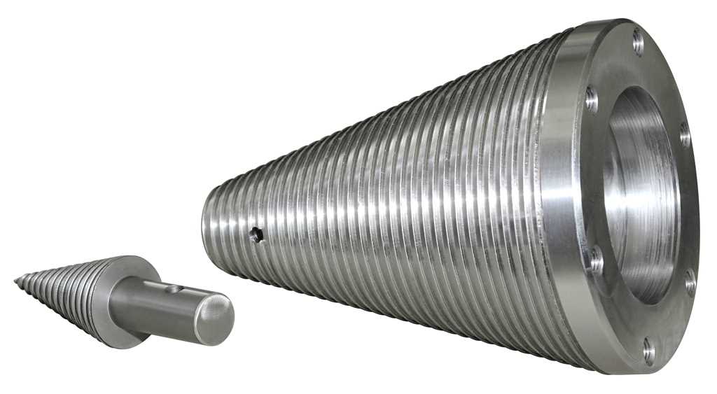 Preview: Kegelspalter Drillkegelspalter Du200-400 für Rotator 5 Tonnen gehärteter Spitze
