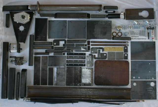 Preview: Kranspalter Baggerspalter Holzspalter Spalter 28 T Bausatz - Spaltlänge 120 cm