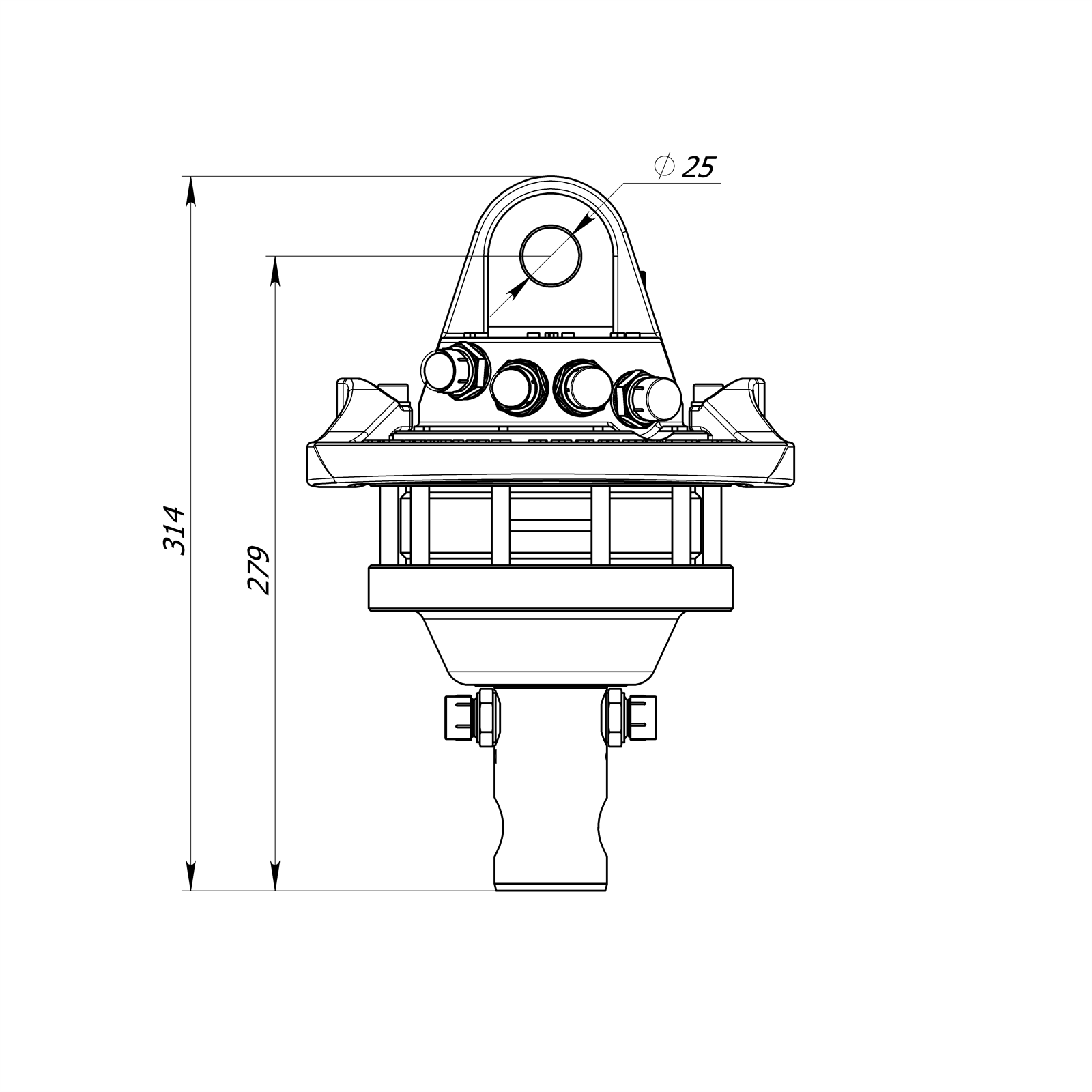 Preview: Rotator 3 Tonnen Formiko FHR3L 3t Verladezange Holzzange Rückezange Rückewagen