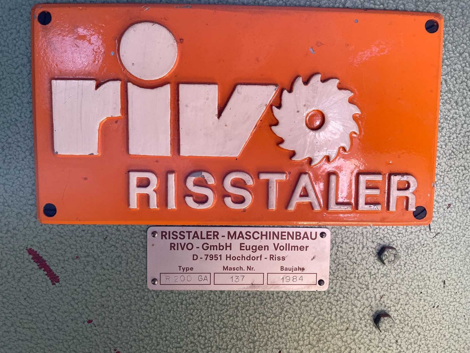 Preview: Sägeblattschärfmaschine für Gattersägen Risstaler Rivo 200 GA