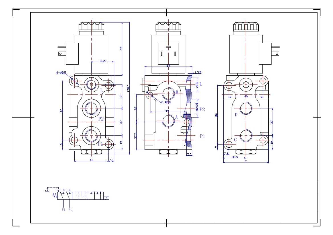Elektro 8/3 Wege Umschaltventil 12V für Frontlader 2. Steuerkreis Hydraulik