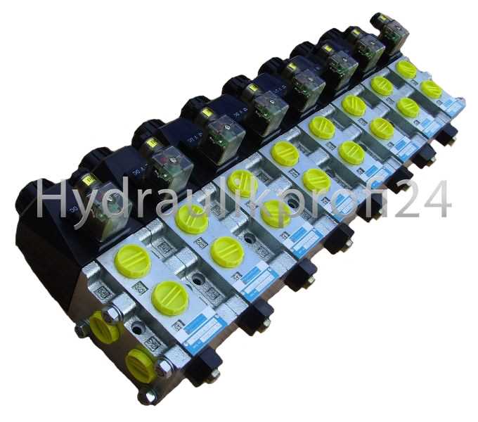 HOLZHÄUER Hydraulikventil flanschbar 20/9 Wege Wechselventil 90L 12V