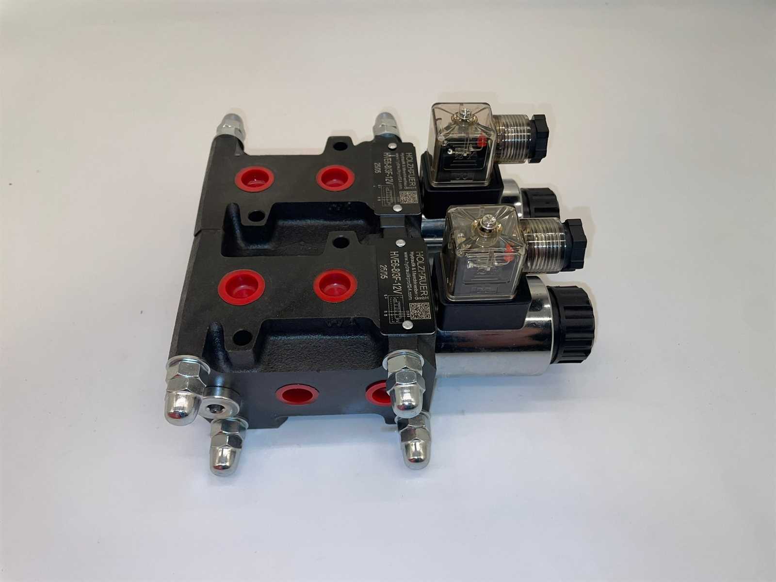 HOLZHÄUER Hydraulikventil flanschbar 8/3 Wege Wechselventil NG10 24 V