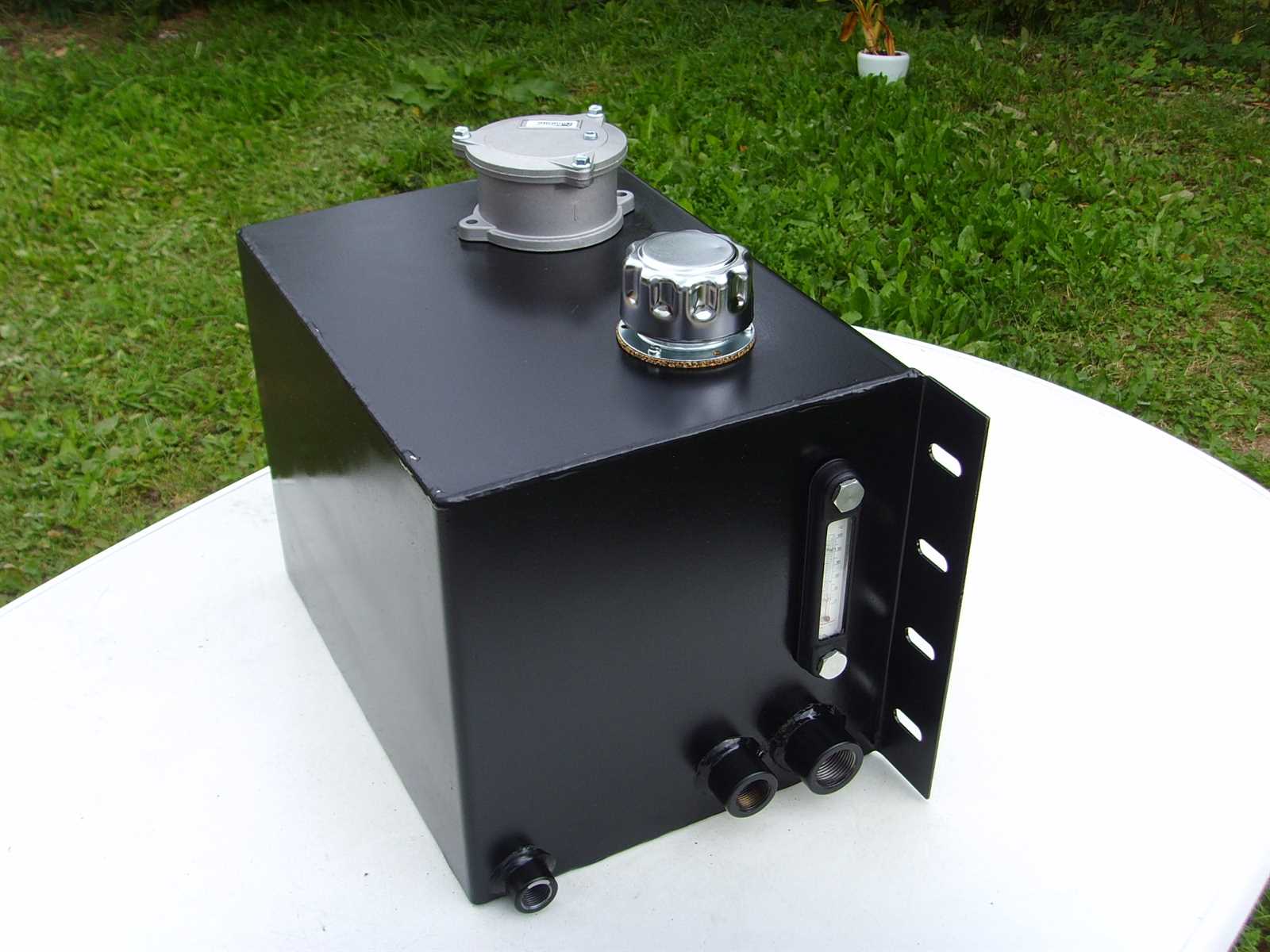 Preview: Hydrauliktank Öltank Hydrauliköltank Tank Holzspalter 36 L mit 2 Laschen