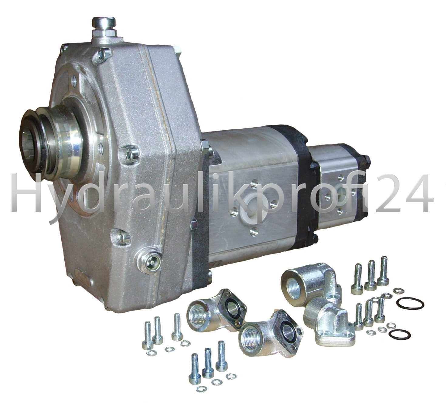 Zapfwellengetriebe BG3 m. Schiebemuffe+Tandempumpe3/2- 38ccm-10ccm V