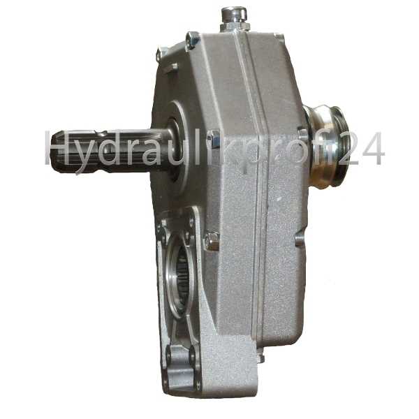 Zapfwellengetriebe BG3 mit Durchtrieb Muffe vorne - Stummel hinten