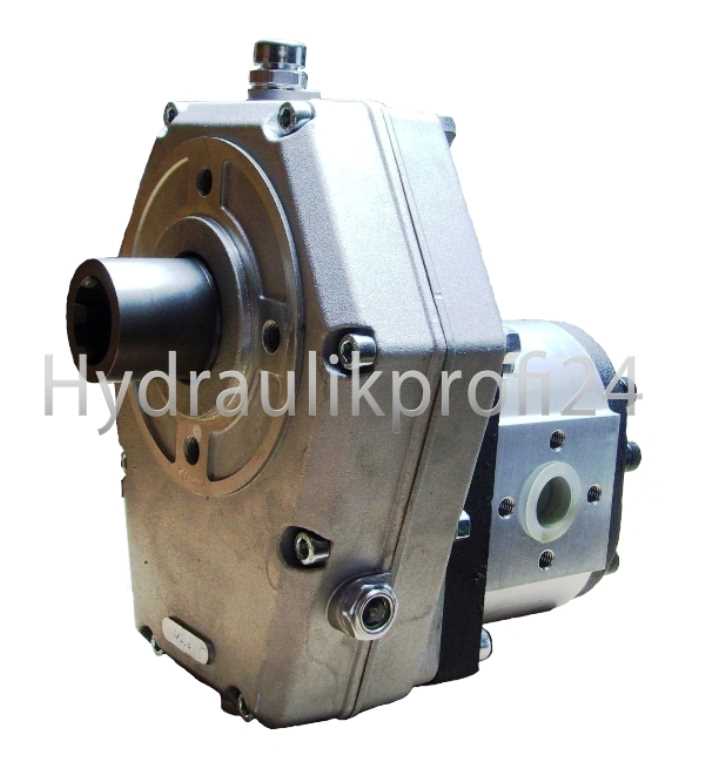 Hydraulikprofi24 - Zapfwellengetriebe mit Stummel und Pumpe 25ccm, 51l/min  BG3 mit Vierlochflansch