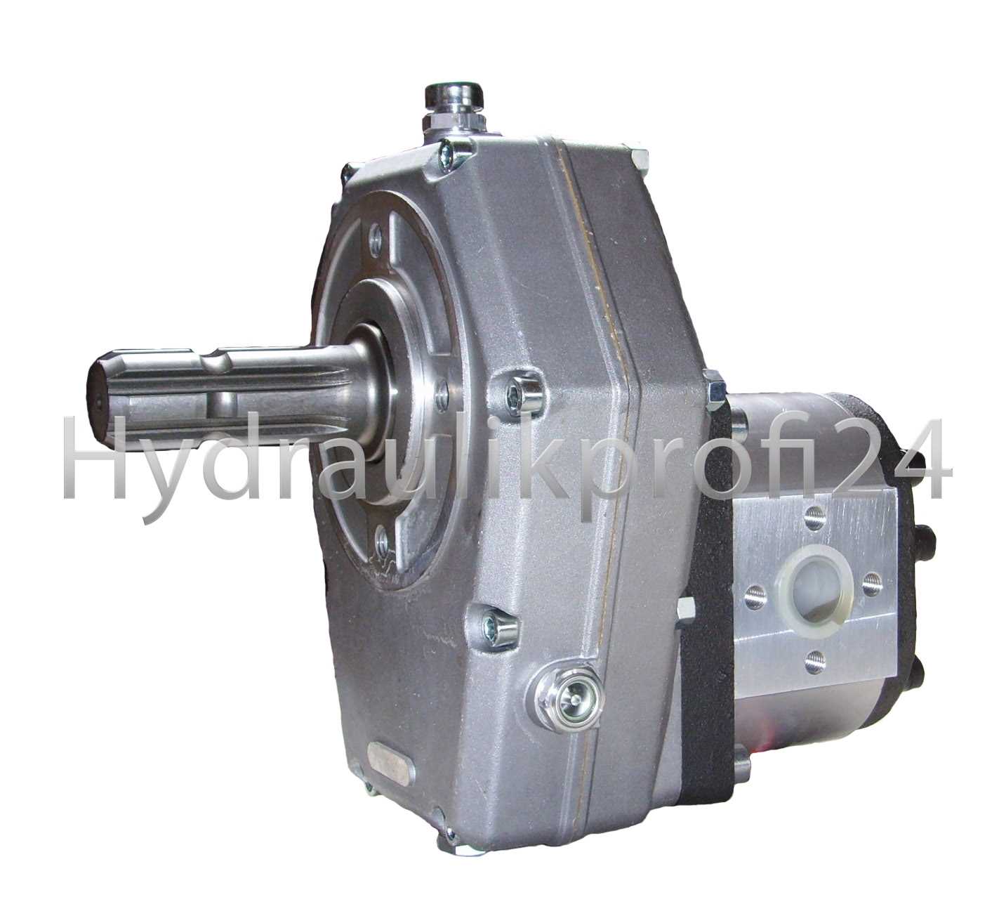 Hydraulikprofi24 - Zapfwellengetriebe mit Stummel und Pumpe 36ccm, 73l/min  BG3 mit Vierlochflansch