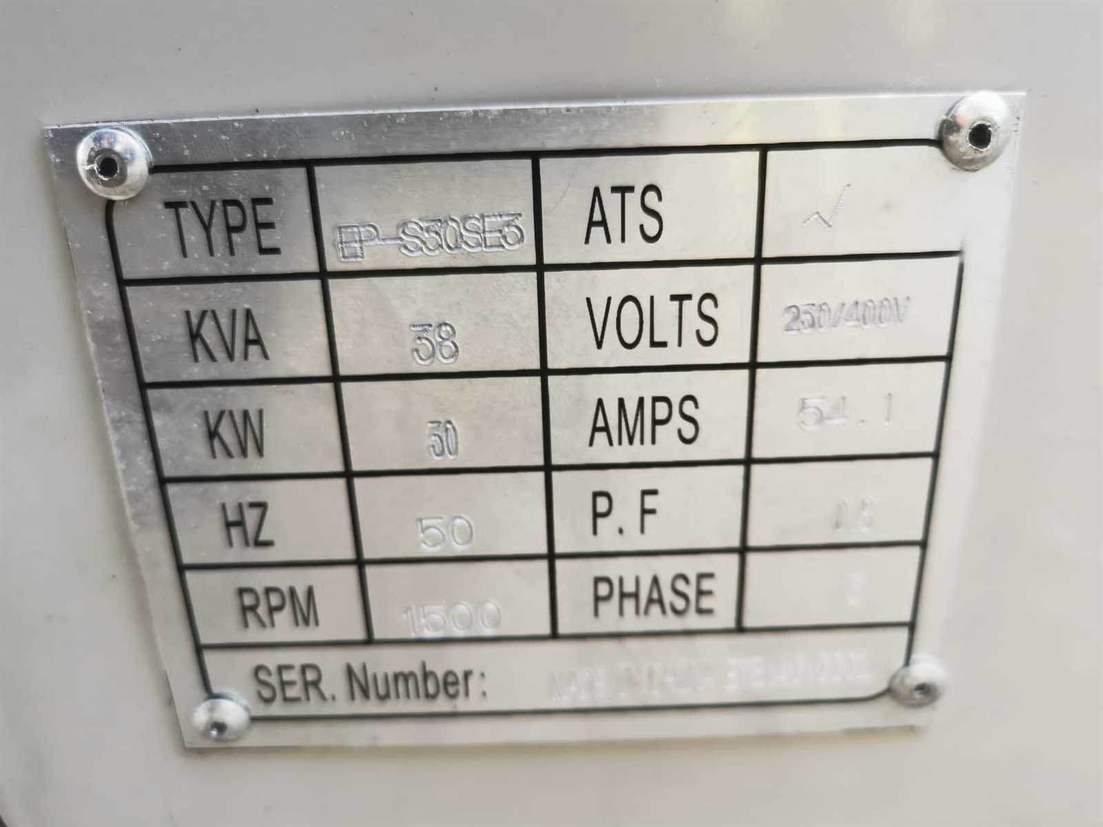Diesel Not-Stromaggregat ETE 38kVA