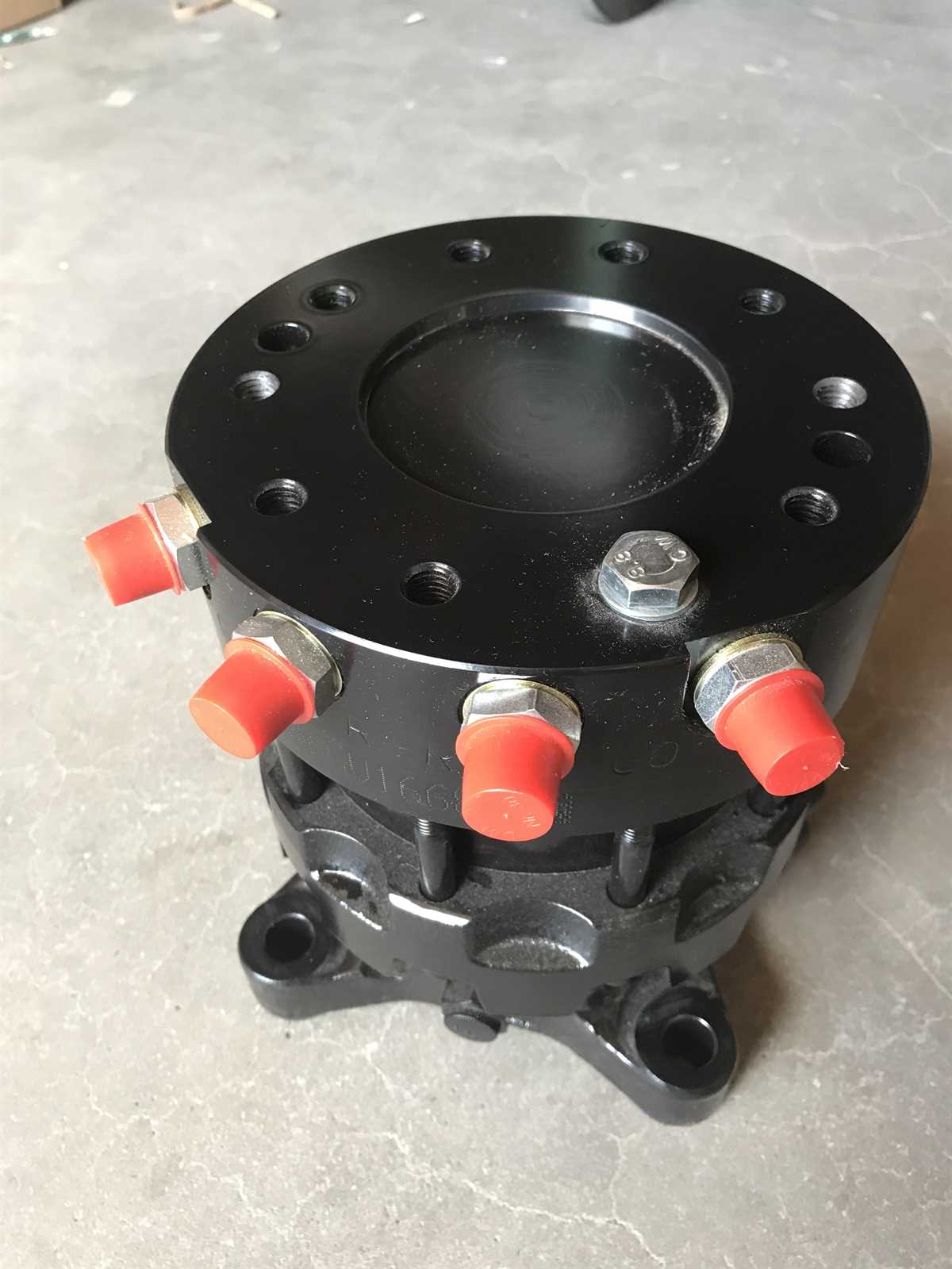 Festanbau 3 Tonnen Rotator Doppelflansch Festanbau GR30FF für Sortier Stein Holz Greifer Zange Bagge