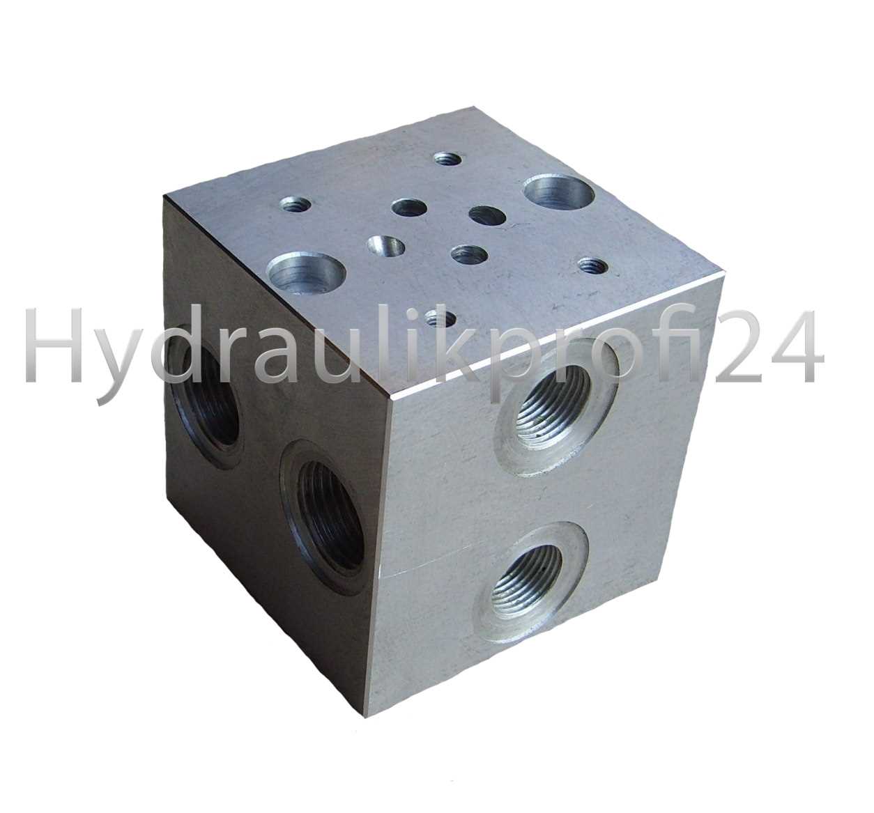 Grundplatte 1 fach NG 6 mit seitlichen Anschlüssen