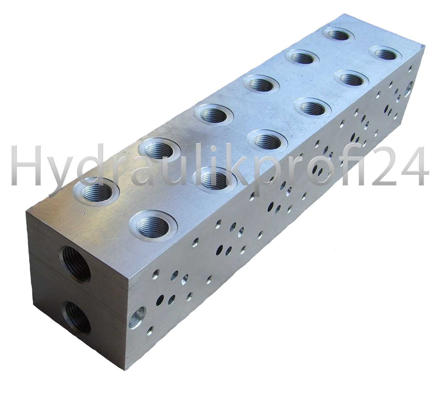 Grundplatte 6 fach NG 6 mit seitlichen Anschlüssen