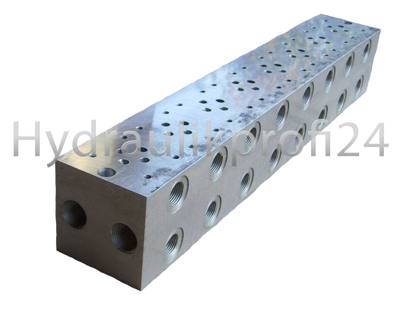 Grundplatte 8 fach NG 6 mit seitlichen Anschlüssen