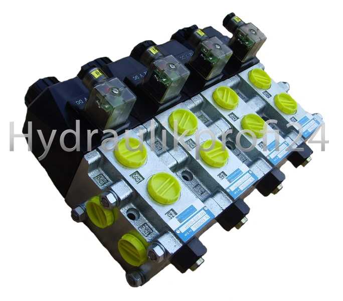 HOLZHÄUER Hydraulikventil flanschbar 12/5 Wege Wechselventil 80L 12V