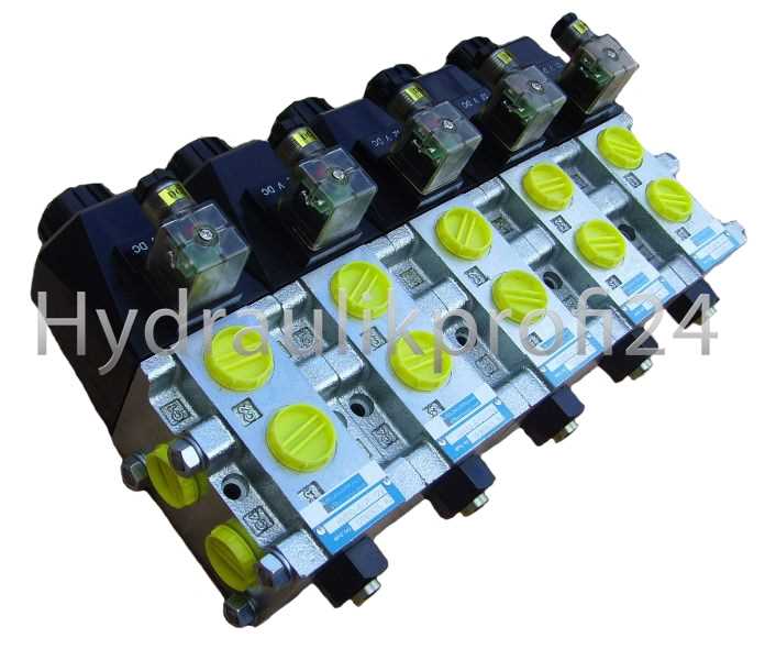 HOLZHÄUER Hydraulikventil flanschbar 14/6 Wege Wechselventil 90L 12V