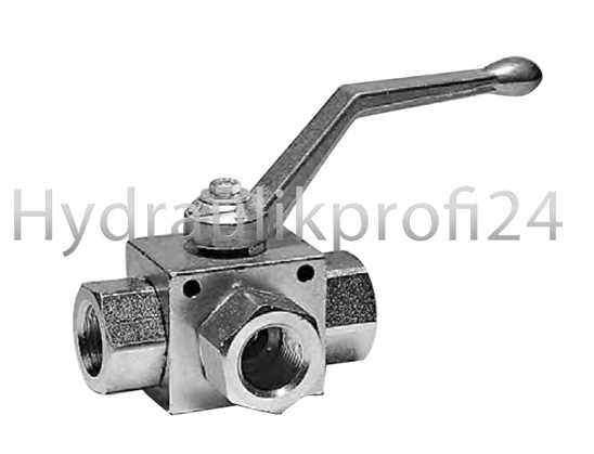 Hydraulikventil 3/2 Wege Kugelhahn (Absperhahn) 3/4" DN20