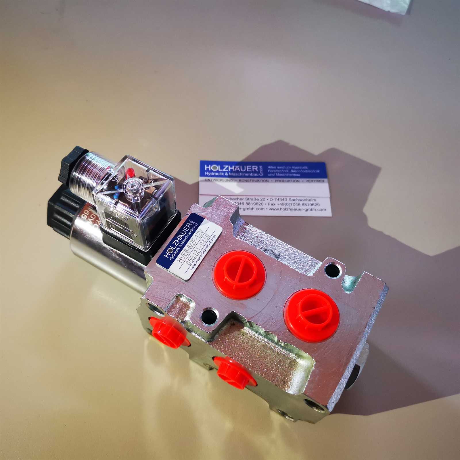 Hydraulikventil flanschbar 6/2 Wege Wechselventil 50L 24 VDC verzinkt