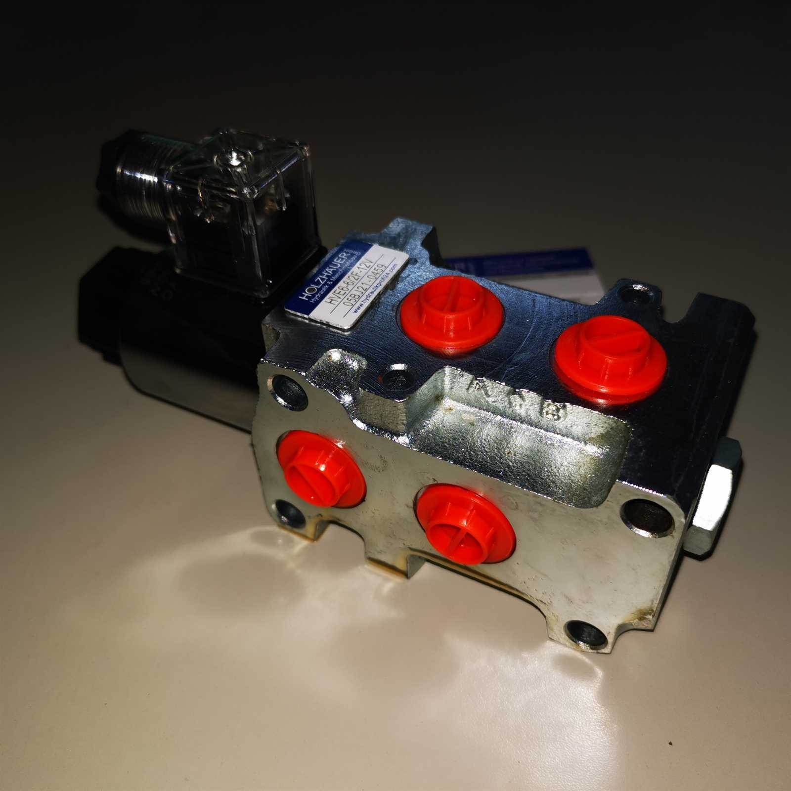 Hydraulikventil flanschbar 6/2 Wege Wechselventil 50L 24 VDC verzinkt