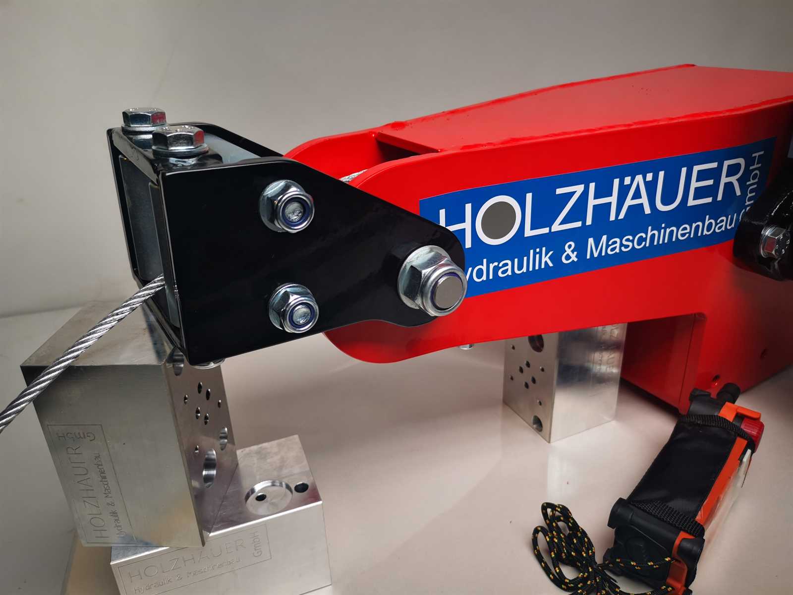 Hydraulische Seilwinde nur Seileinlauf gekröpft komplett