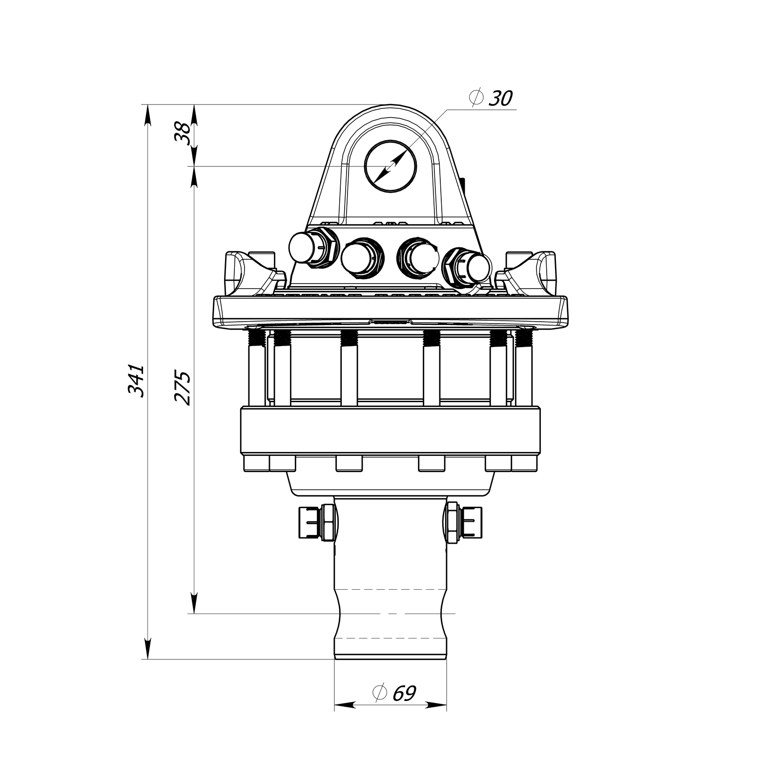 Rotator 5,5 Tonnen Formiko FHR5.5L 5,5t Verladezange Holzzange Rückezange Rückewagen