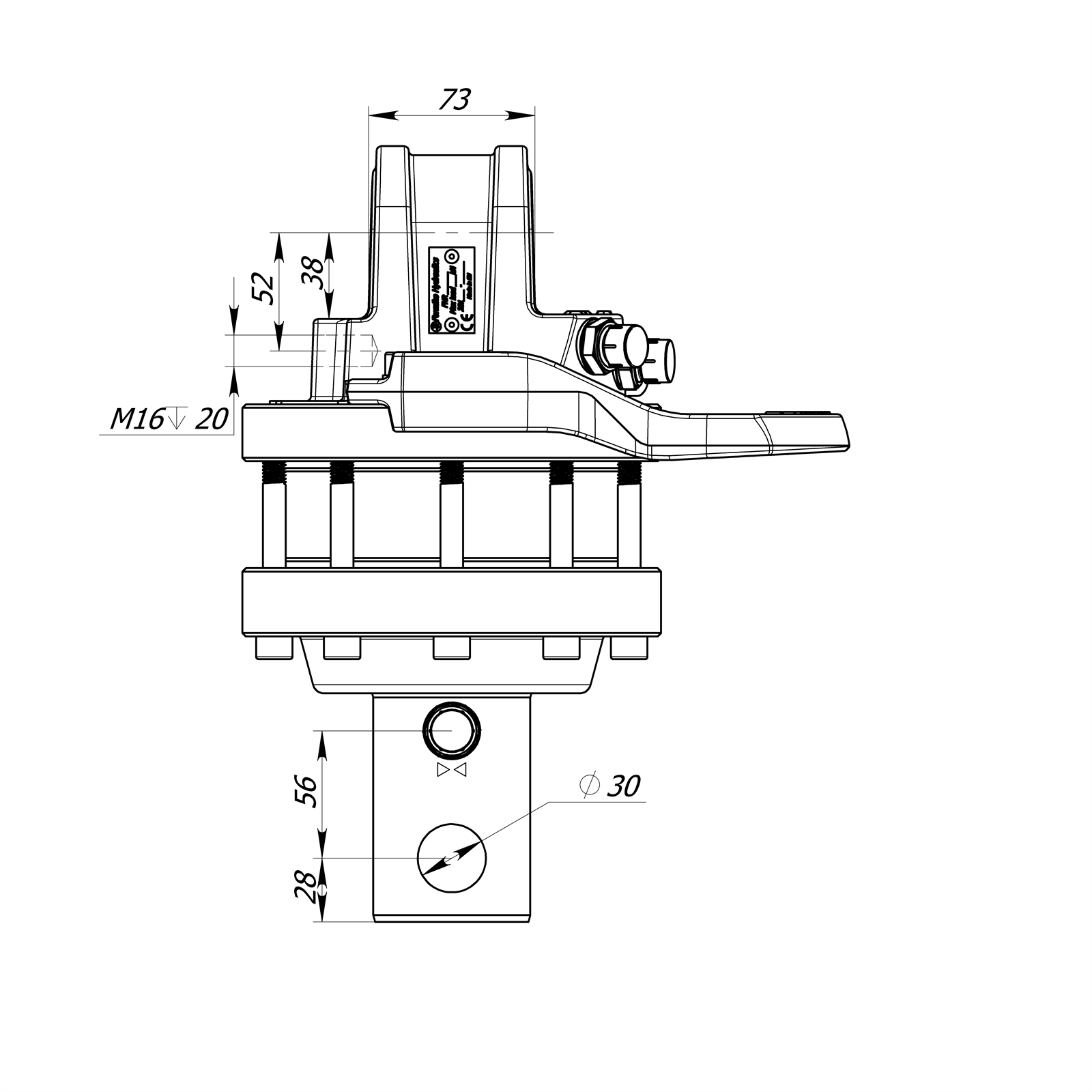 Rotator 5,5 Tonnen Formiko FHR5.5L 5,5t Verladezange Holzzange Rückezange Rückewagen