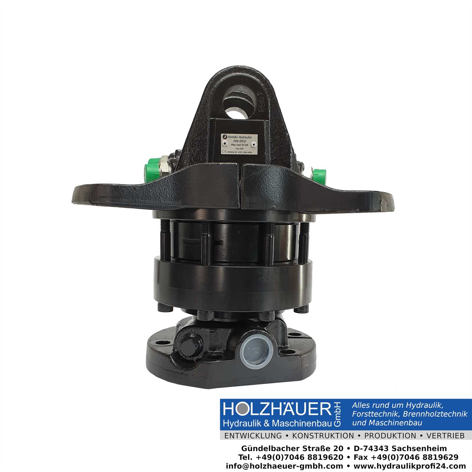 Rotator 6 Tonnen Formiko FHR6FD2 6 t mit Flansch Verladezange Holzzange Rückezange Rückewagen