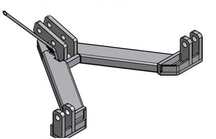 Schlepperdreieck Gerätedreieck Kupplungsdreieck Kat. 3