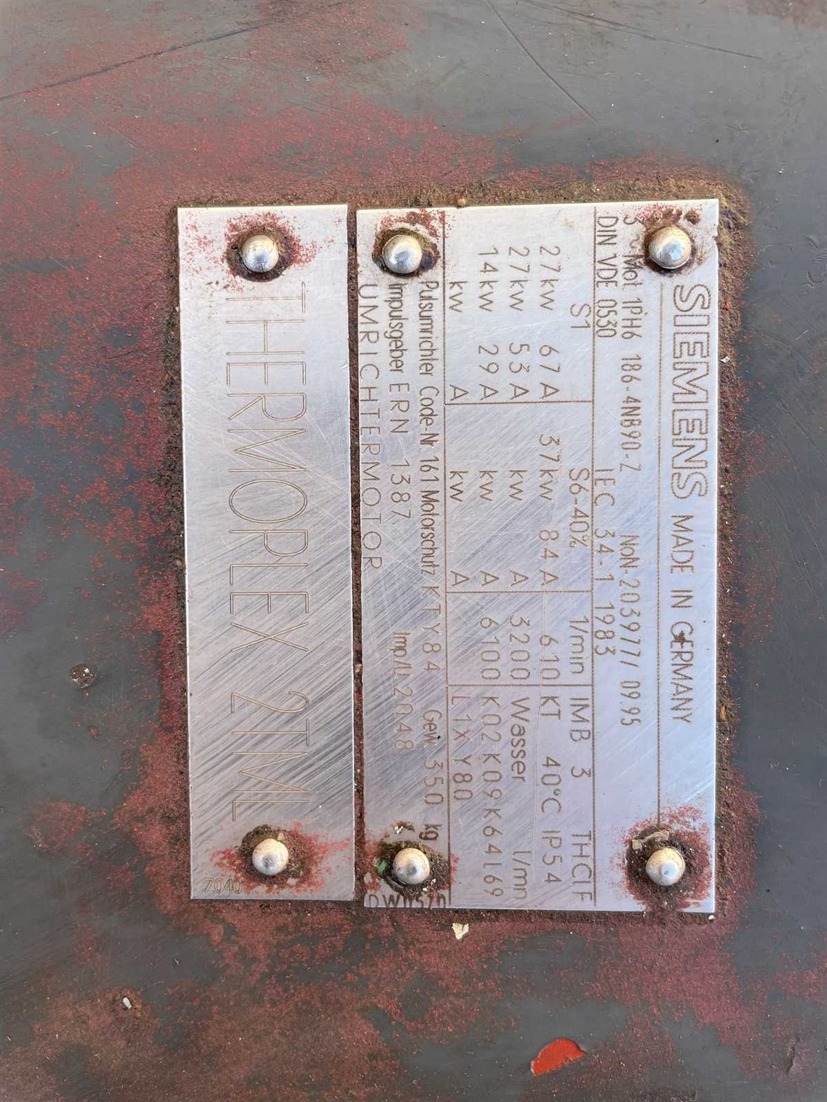 Siemens Drehstrommotor 1PH6 186-4NB90-Z 27kW