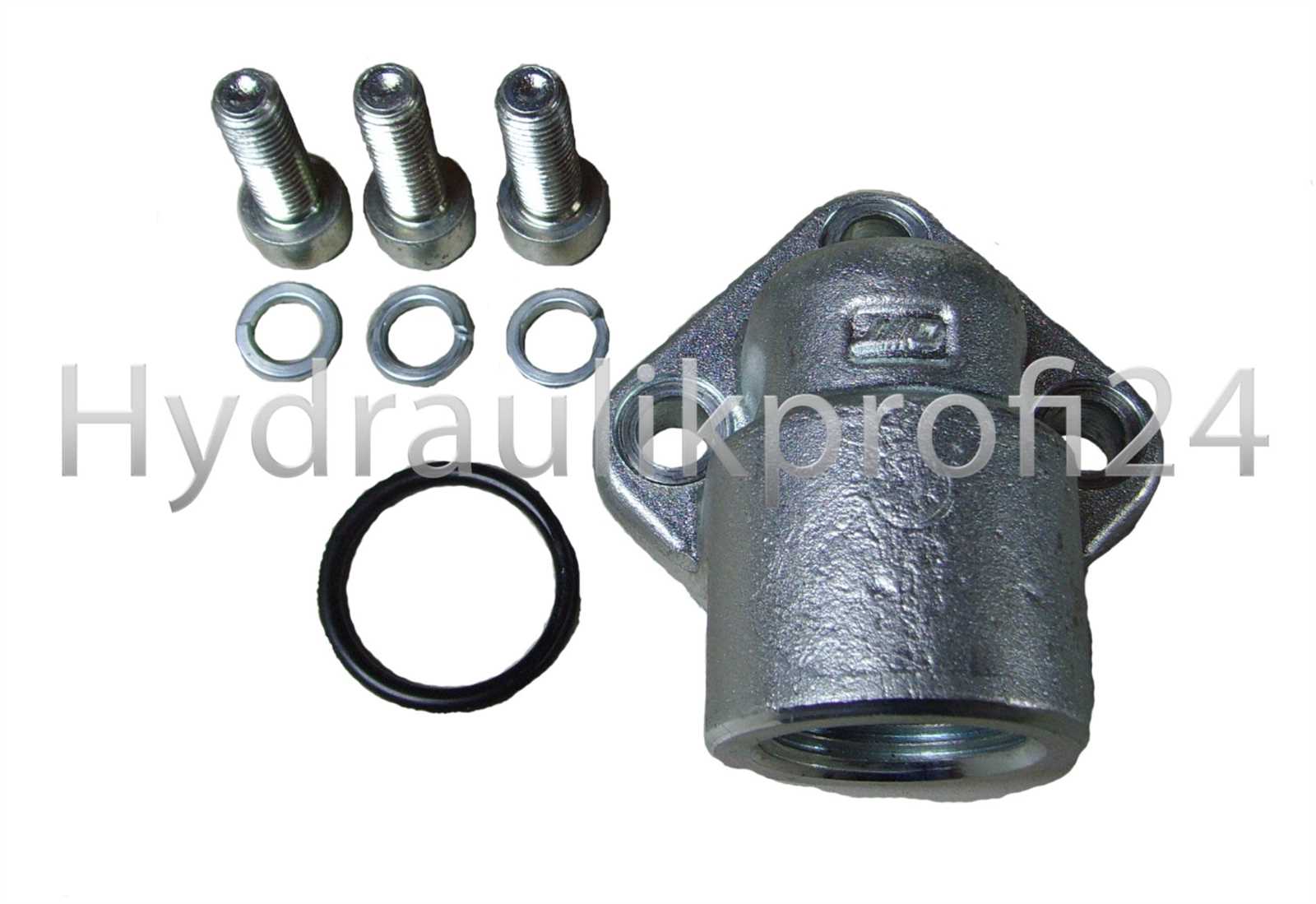 Winkelflansch Pumpenflansch LK 26 1/2" M5 x 18