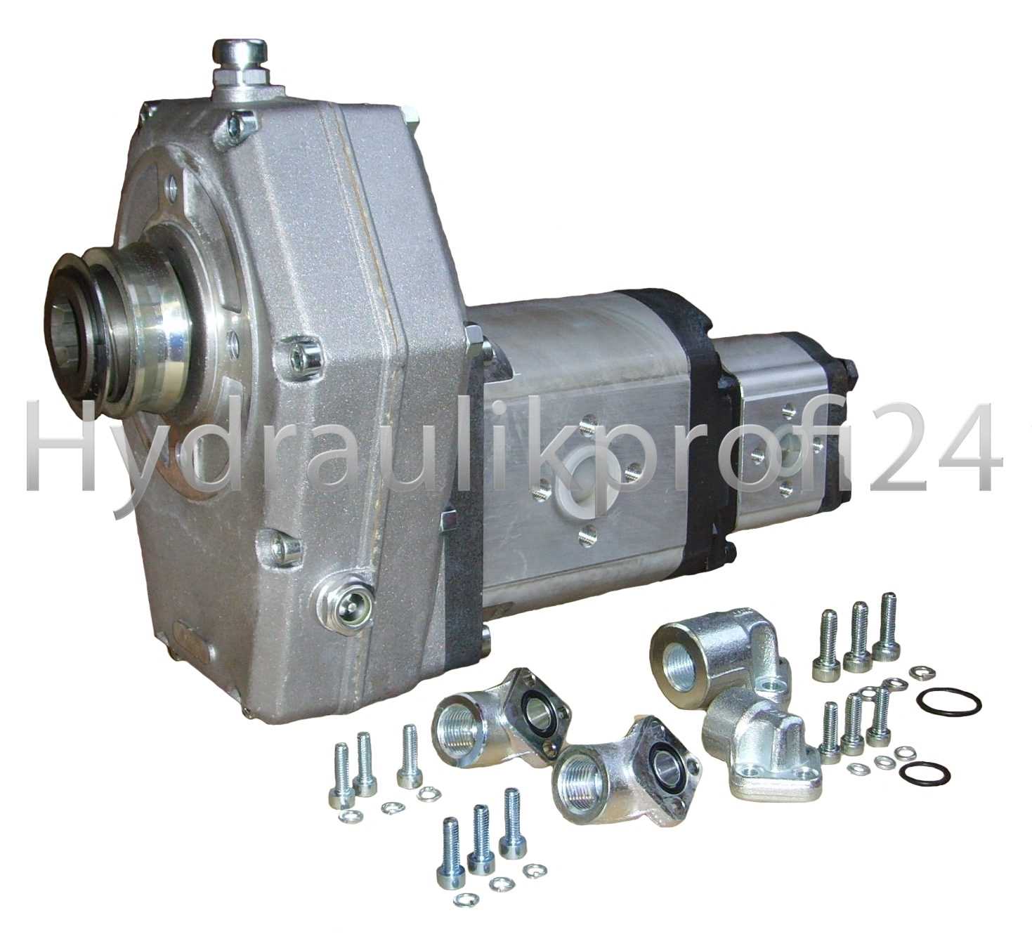 Zapfwellengetriebe BG3 m. Schiebemuffe+Tandempumpe3/2- 38ccm-08ccm V