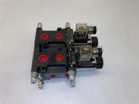 HOLZHÄUER Hydraulikventil 90 L/min flanschbar 8/3 Wege Wechselventil NG10 12 VDC